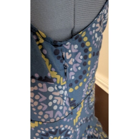 Boden cross front tank Sz 6 Spring Abstract Geometrical Top Casual Fun Preppy - Picture 3 of 5